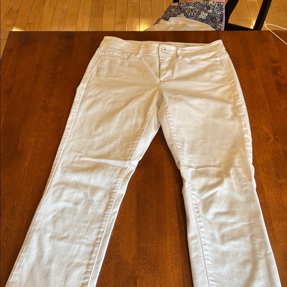 J. Jill White slim ankle jeans